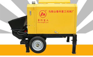小型混凝土輸送泵使用方法-買機(jī)器還是要耐用為主[魯科重工]