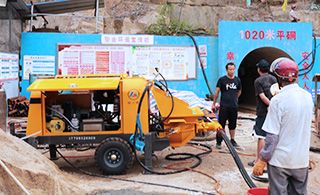 井下用濕式噴漿機(jī)-回彈率≤10%,濕噴無塵又省料！[泵泵達(dá)]
