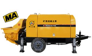 礦用防爆混凝土輸送泵-1小時輸送50方,機械化施工1機頂10人[泵泵達]